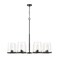 Z-Lite Callista 8 Light Chandelier, Matte Black & Clear 3032-8MB - alternate 4
